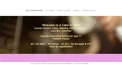 Desktop Screenshot of acakeintime.com